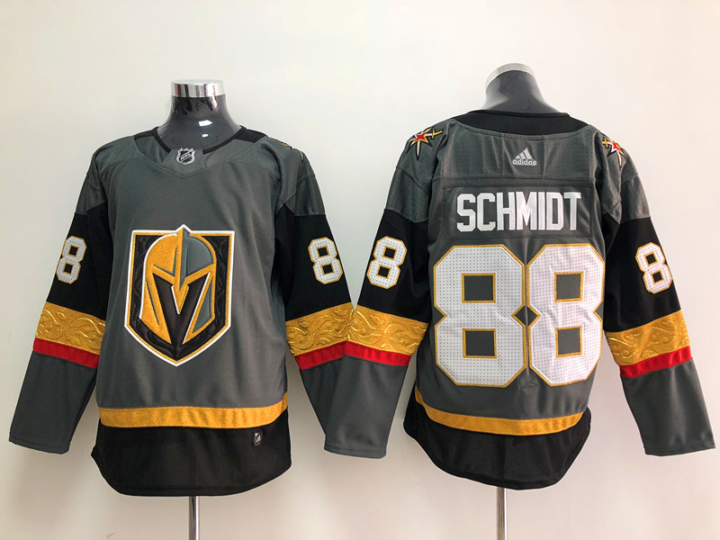Men's Vegas Golden Knights Nate Schmidt #88 Gray Breakaway Jersey